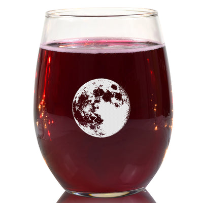Moon Phase Wine Glass