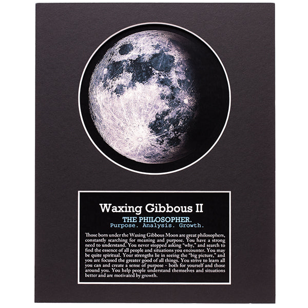 Waxing Gibbous II Your Birth Moon Gift Set Your Moon Phase