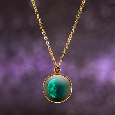 Last Quarter Gilded Luna Necklace