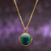 Waning Crescent III Gilded Luna Necklace