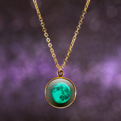 Waning Gibbous I Gilded Luna Necklace