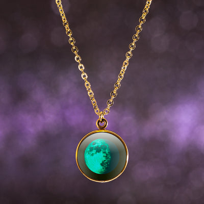 Waxing Gibbous I Gilded Luna Necklace