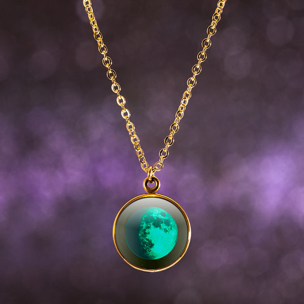 Waxing Gibbous I Gilded Luna Necklace