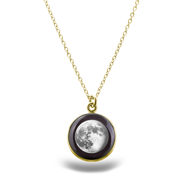 Waning Gibbous I Gilded Luna Necklace
