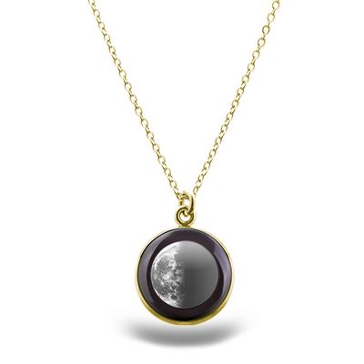 Last Quarter Gilded Luna Necklace