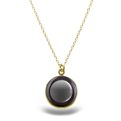Waning Crescent III Gilded Luna Necklace