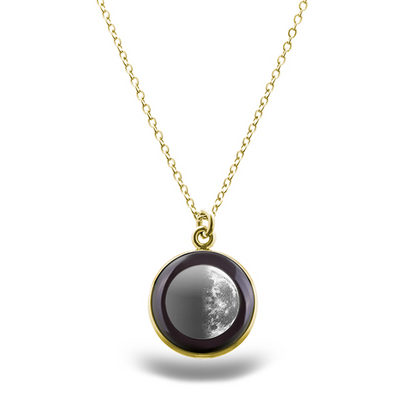 Last Quarter Gilded Luna Necklace