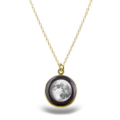 Waning Gibbous I Gilded Luna Necklace