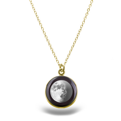 Waxing Gibbous I Gilded Luna Necklace