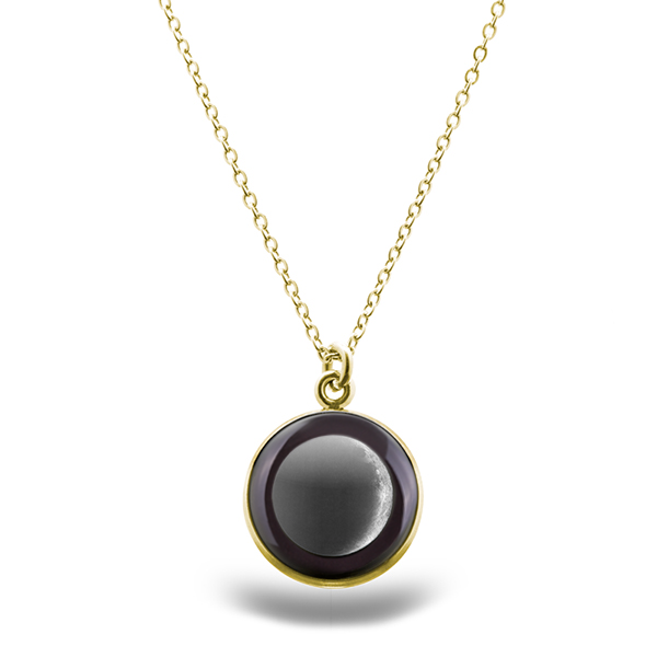 Waxing Crescent I Gilded Luna Necklace