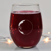 Waning Crescent II Wine Glass