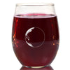 Waning Crescent II Wine Glass