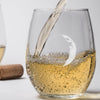 Waxing Crescent III Wine Glass