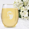 Waxing Gibbous III Wine Glass