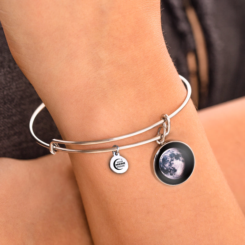 Waning Gibbous II Luna Bangle Bracelet