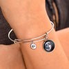 Waning Gibbous III Luna Bangle Bracelet