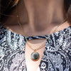 Waning Crescent II Gilded Luna Necklace