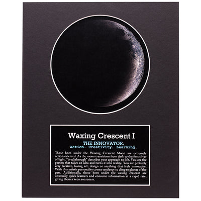 Waxing Crescent I Moon Art
