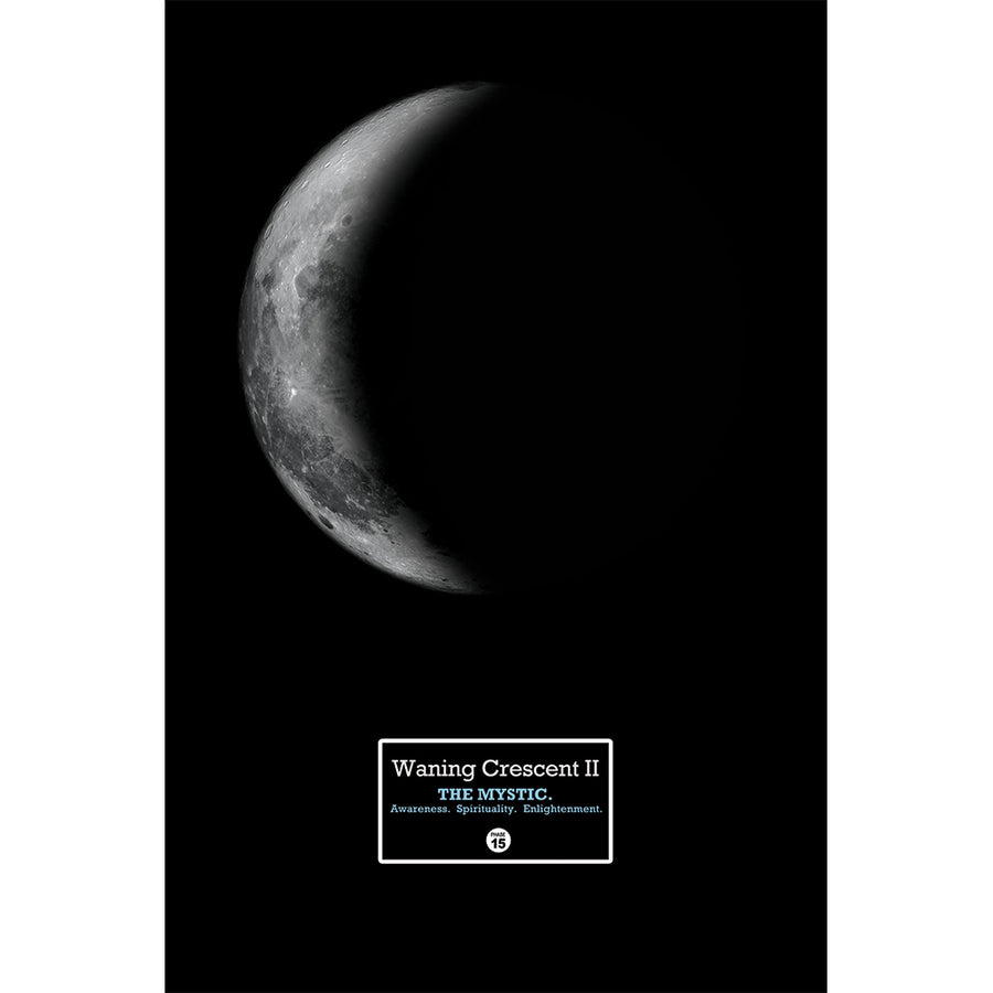 Waning Crescent II 12" x 18" Moon Phase Art
