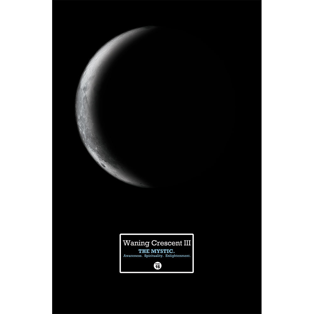 Waning Crescent III 12" x 18" Moon Phase Art