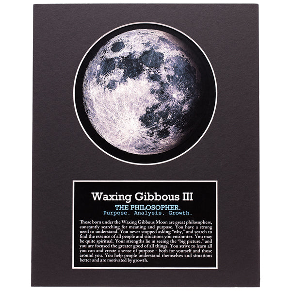 Waxing Gibbous III Moon Art