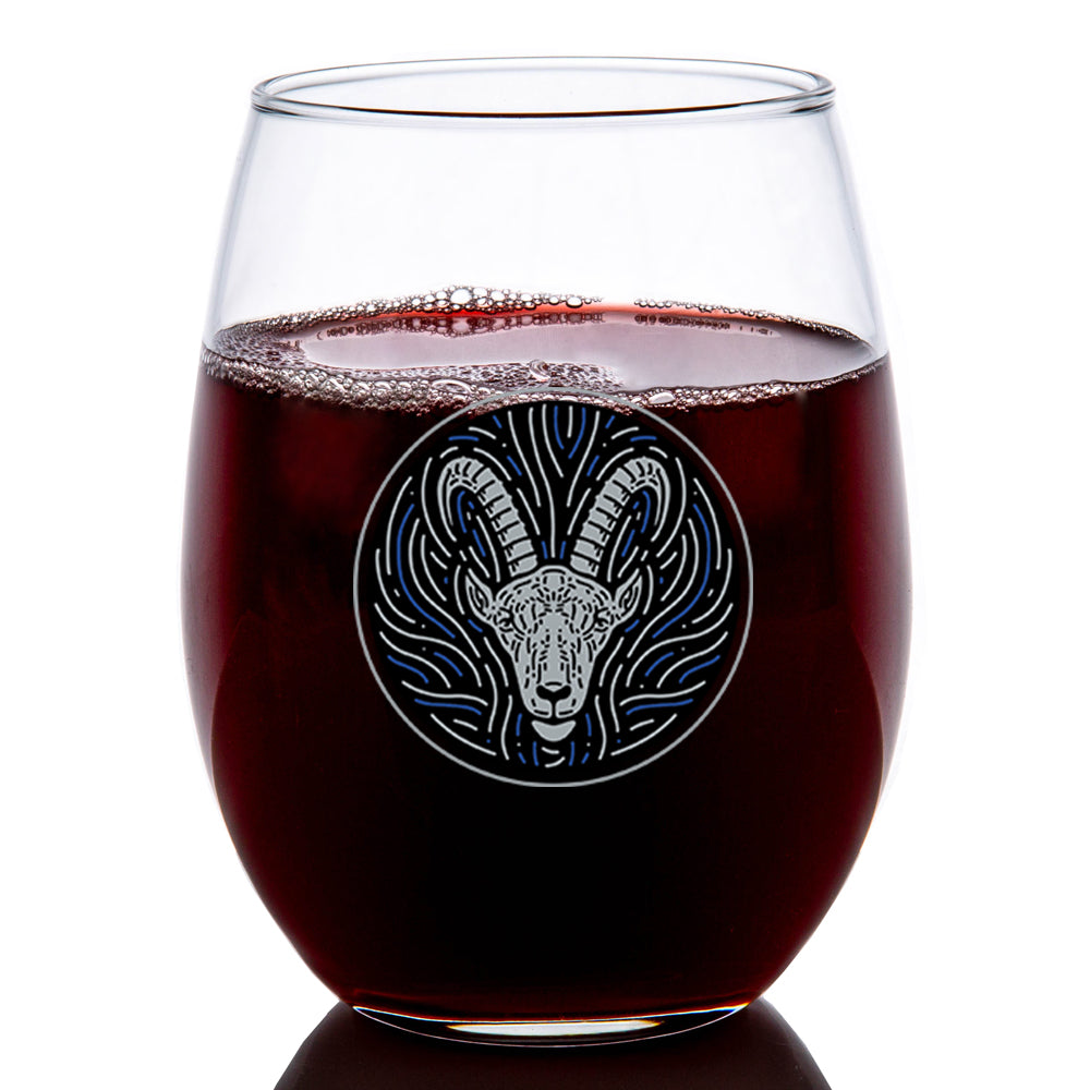 Zodiac Wine Glass