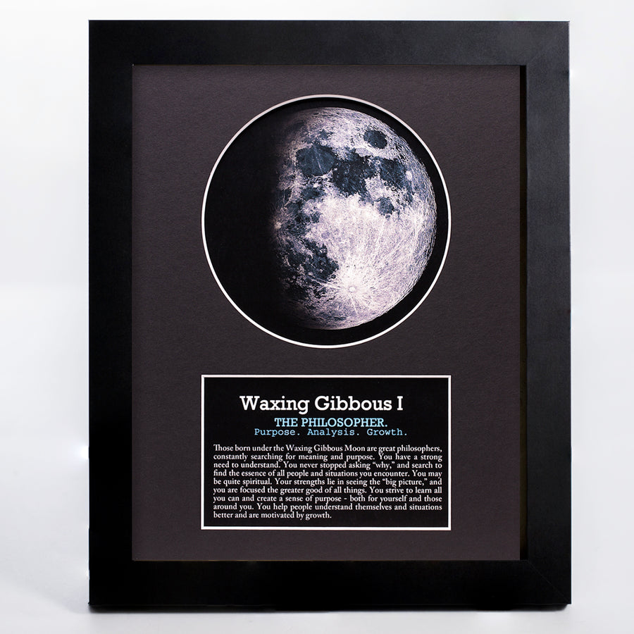 Waxing Gibbous I Moon Art