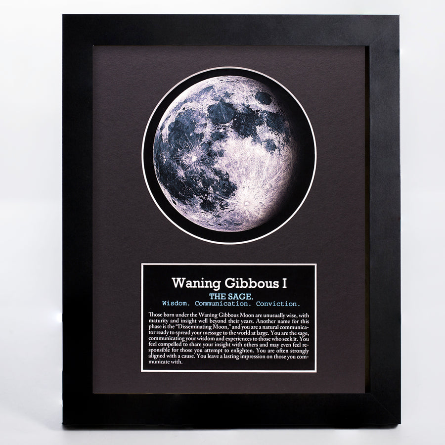 Waning Gibbous I Moon Art