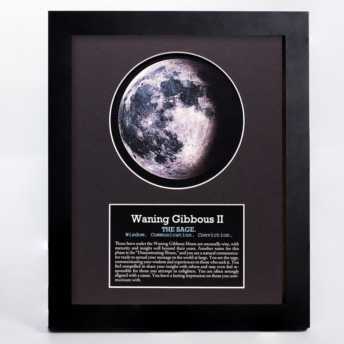 Waning Gibbous II Moon Art - Your Moon Phase