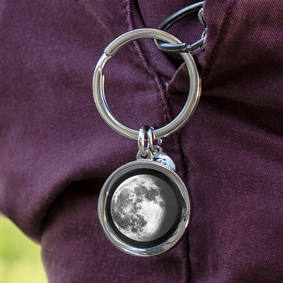 Waning Gibbous II Keychain