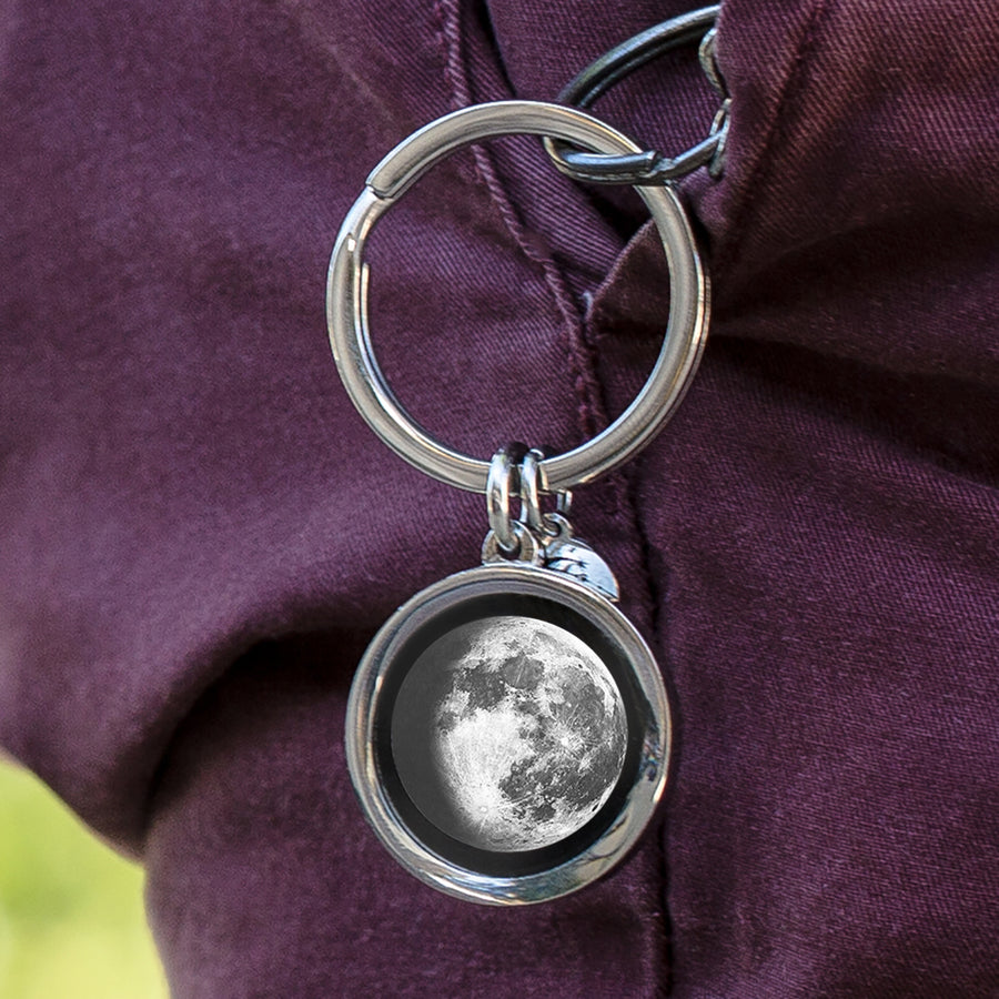 Waning Gibbous II Keychain